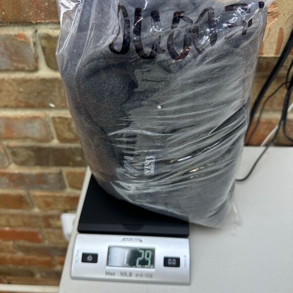 Lands' End Polartec Quarter Zip Fleece Pullover Jacket Size XXL Gray Lightweight - Picture 9 of 9